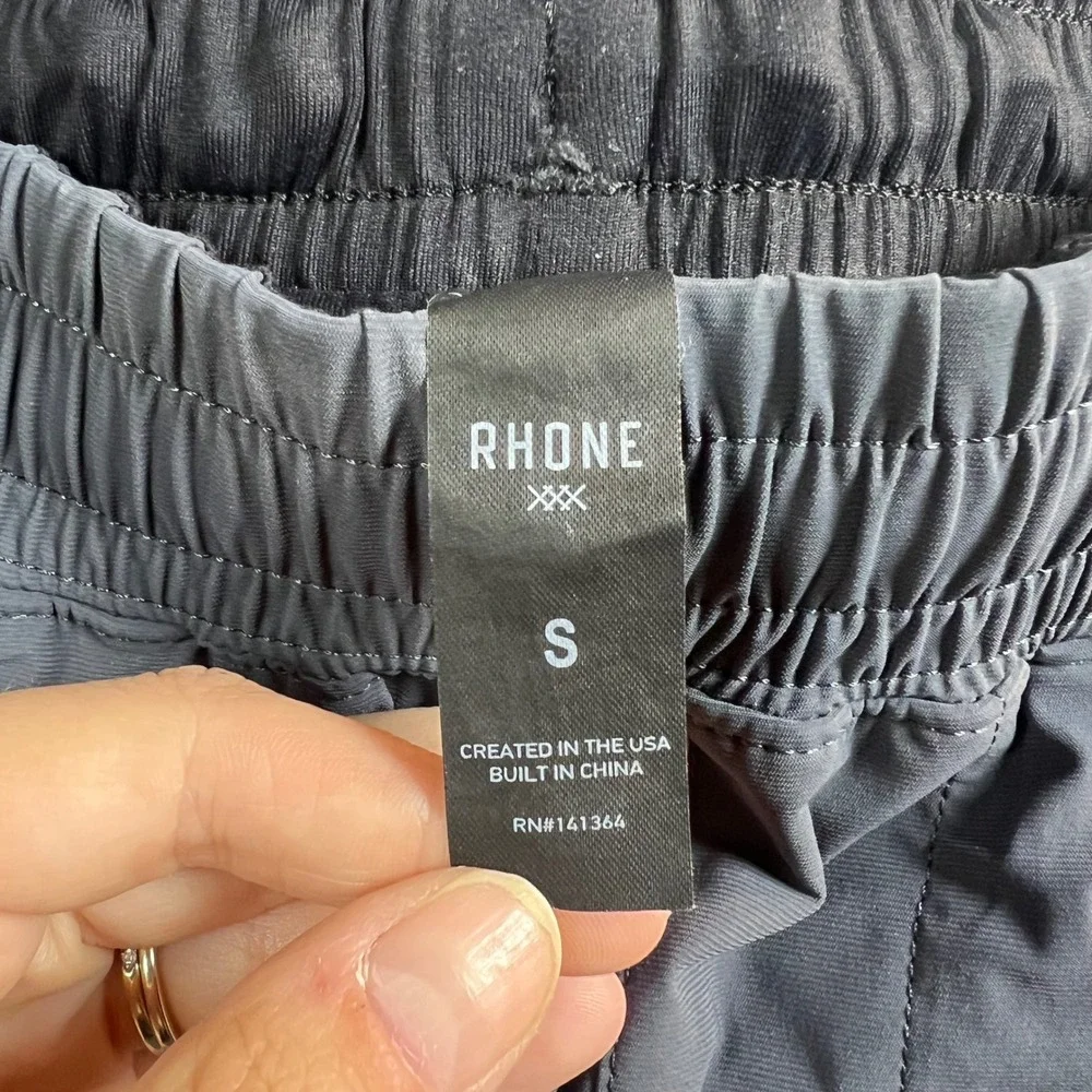 Rhone Mens Small Shorts Grey Athletic Training Performance Gym Running 9